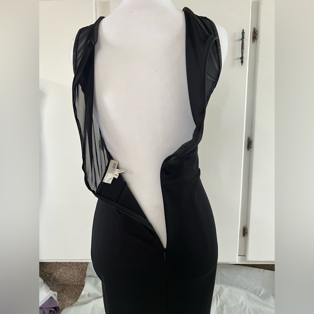 Black & Gold Sleeveless Bodycon Dress - Picture 5 of 6